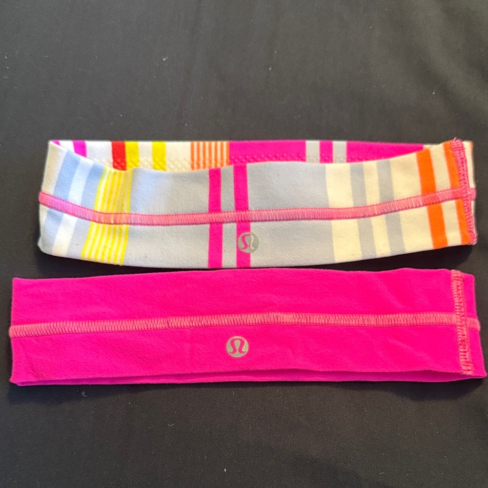 Lululemon Pink and Multicolor Headbands
